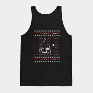 Baseball Ugly Christmas Sweater Gift Tank Top